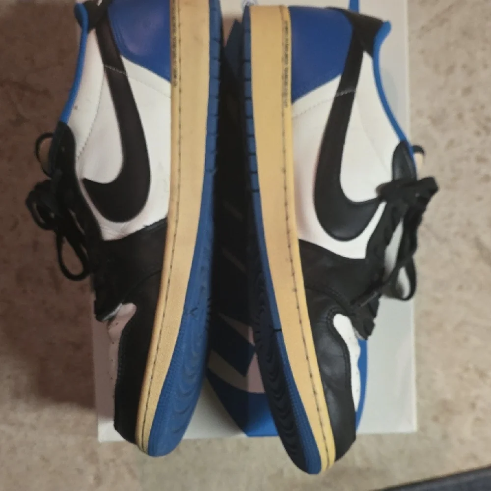 Nike TS Fragment Men's Black, White, and Blue Sneakers Size 14 - Picture 2 of 8